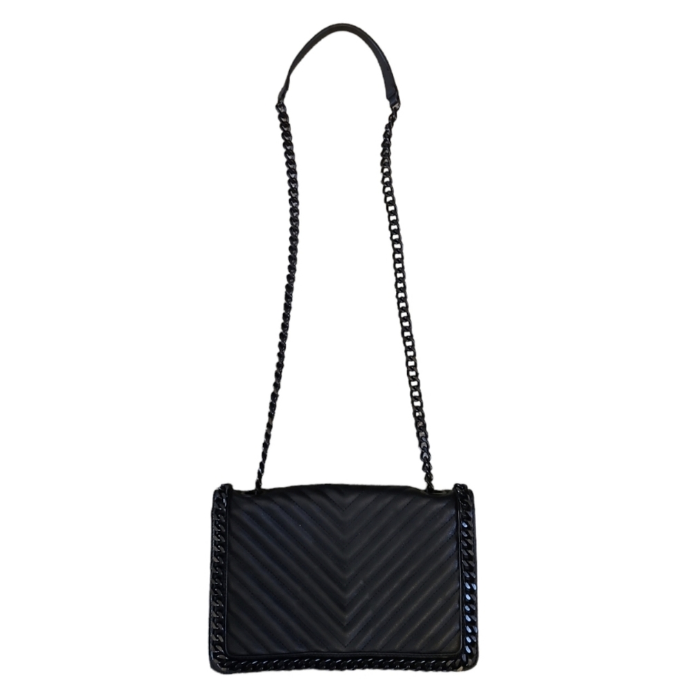 Aldo black chain purse